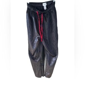 PLAYBOY Vintage Men's Black Pajama Pants Trousers Size Large L 100% Polyester